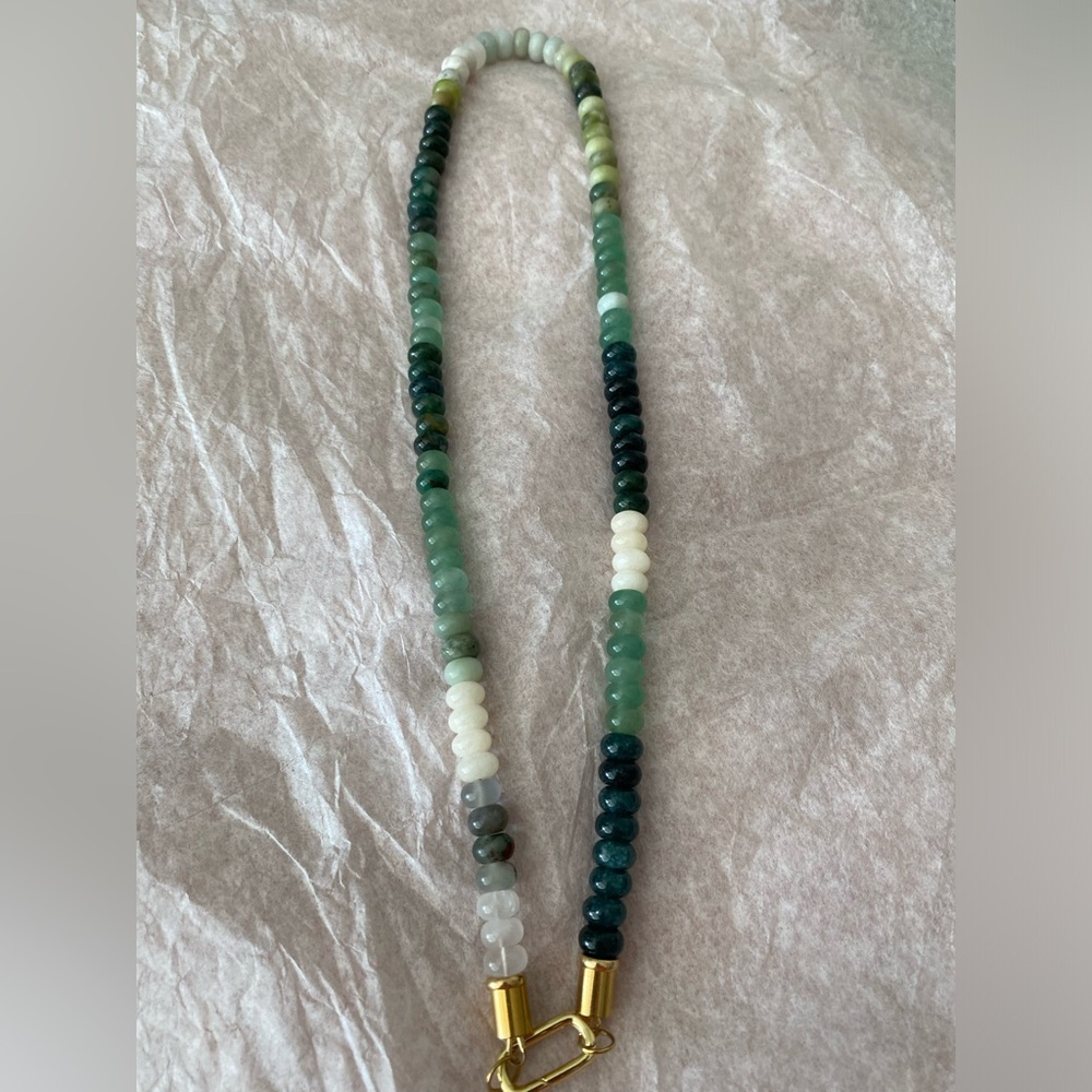 20-21” 8mm Opal Jade Necklace
